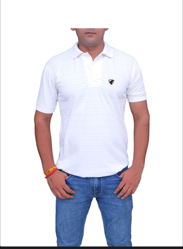 hunter man white  polo