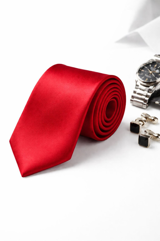 Hunter Red colour  Tie